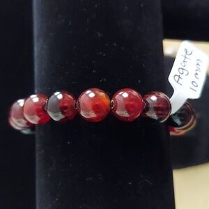 Natural Agate 10mm Stretch Bracelet